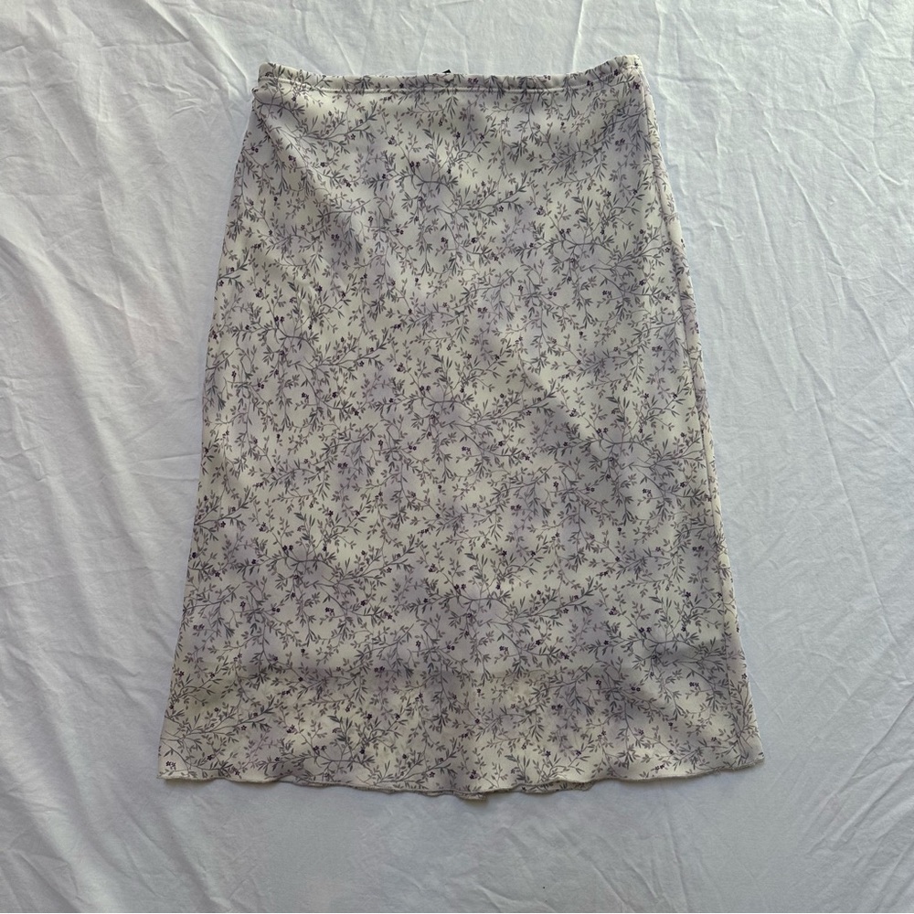 Vintage Floral Midi Skirt